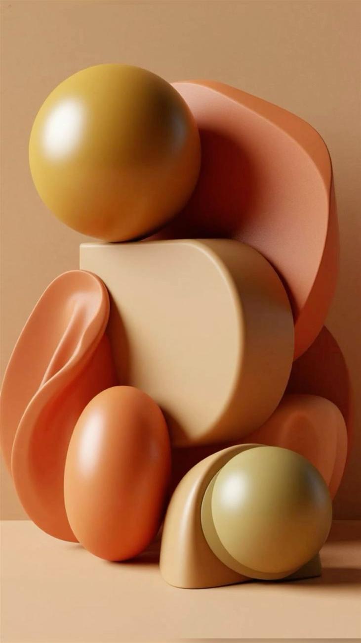 Terracotta 3D geometric render still from the Basalt Coffee Co. origin story film